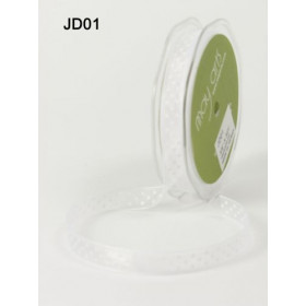 Ruban transparent à pois blanc BLANC Ruban transparent à pois blanc BLANC