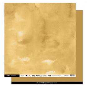 Papier uni N°19 Jaune safran Papier uni N°19 Jaune safran