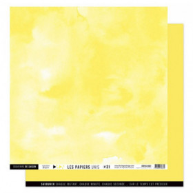 Papier uni N°31 Jaune Citron Papier uni N°31 Jaune Citron