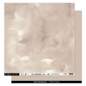 Papier uni N°18 Beige Angora Papier uni N°18 Beige Angora