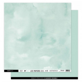 Papier uni N°17 Vert Mint Papier uni N°17 Vert Mint