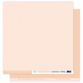 Papier uni FLORILEGES Duo Rose Saumon Papier uni FLORILEGES Duo Rose Saumon