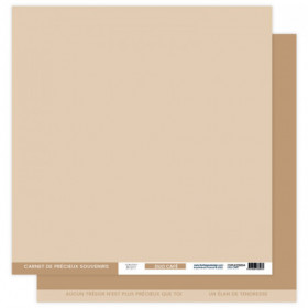 Papier uni FLORILEGES Duo Café Papier uni FLORILEGES Duo Café