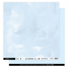 Papier uni N°38 Bleu Ecume Papier uni N°38 Bleu Ecume