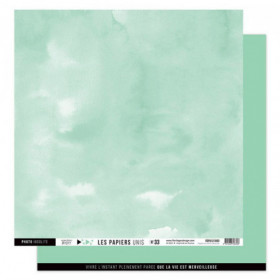 Papier uni N°33 Vert Opaline Papier uni N°33 Vert Opaline