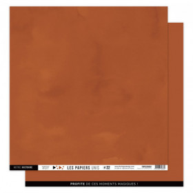 Papier uni N°22 Terracotta Papier uni N°22 Terracotta