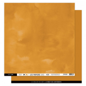 Papier uni N°21 Ambre Papier uni N°21 Ambre