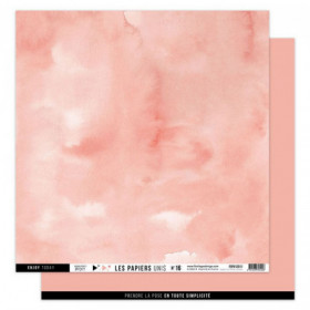 Papier uni N°16 Rose corail Papier uni N°16 Rose corail