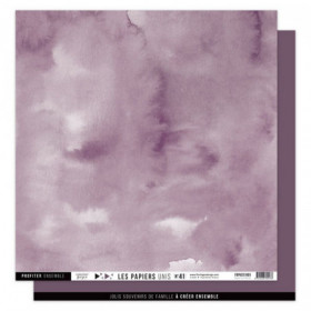 Papier uni N°41 Prune Papier uni N°41 Prune
