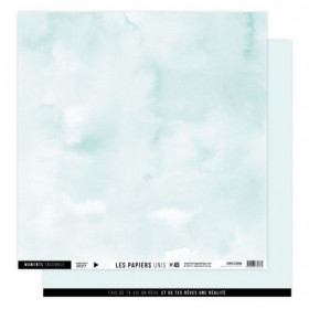 Papier uni N°45 Bleu glacier Papier uni N°45 Bleu glacier