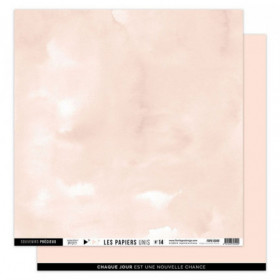 Papier uni N°14 Rose Pêche Papier uni N°14 Rose Pêche