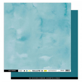 Papier uni N°1 Bleu Canard Papier uni N°1 Bleu Canard