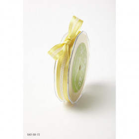 Ruban avec centre cousu blanc - Jaune Ruban avec centre cousu blanc - Jaune