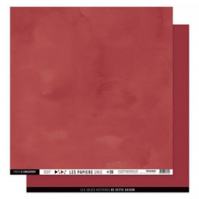 Papier uni N°28 Rouge carmin Papier uni N°28 Rouge carmin