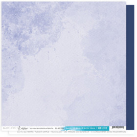 LES ATELIERS DE KARINE - Papier BACK TO BASICS Bleu Jean SUR LE FIL