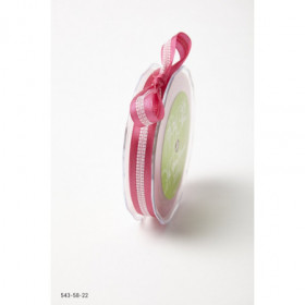 Ruban avec centre cousu blanc - Rouge Ruban avec centre cousu blanc - Rouge