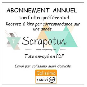 Abonnement annuel 6 kits - Tuto en PDF - envoi par colissimo