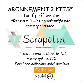 Abonnement 3 kits - Tuto PAPIER + PDF - envoi par colissimo