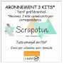 Abonnement 3 kits - Tuto PDF - envoi par colissimo