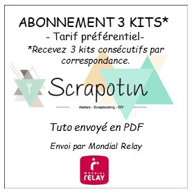 Abonnement 3 kits - Tuto PDF - envoi par Mondial Relay Abonnement 3 kits - Tuto PDF - envoi par Mondial Relay