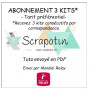 Abonnement 3 kits - Tuto PAPIER + PDF - envoi par Mondial Relay