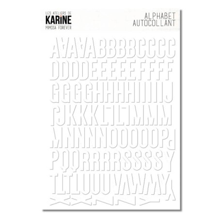 LES ATELIERS DE KARINE - Autocollants alphabet BLANC