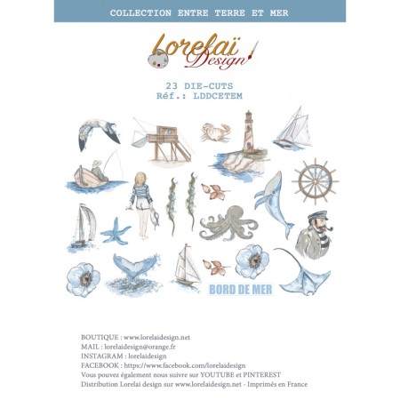 Die cuts LORELAI DESIGN Entre terre et mer