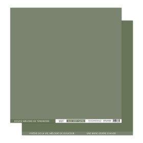 Papier uni FLORILEGES Duo Vert Sapin Papier uni FLORILEGES Duo Vert Sapin