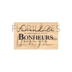 Tampon bois - Farandole de petits bonheurs Tampon bois - Farandole de petits bonheurs