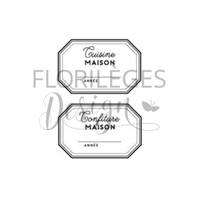 Tampon clear - Etiquettes à confiture