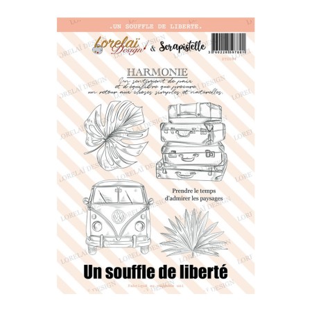 Tampons LORELAI DESIGN Carnet d'évasion - Un souffle de liberté