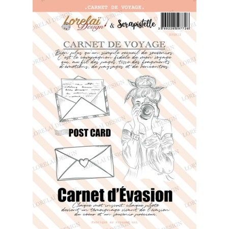 Tampons LORELAI DESIGN Carnet d'évasion - Carnet de voyage
