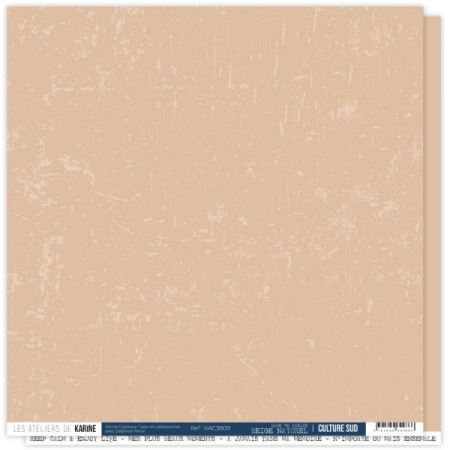 LES ATELIERS DE KARINE - Back to Basics CULTURE SUD 9 Beige Naturel