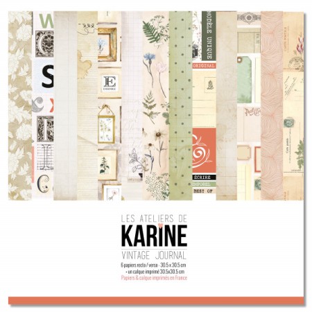 LES ATELIERS DE KARINE - Pack Vintage Journal