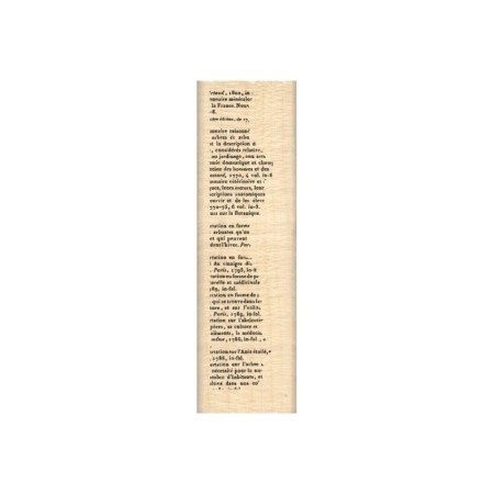 Tampon bois - Mini bordure texte
