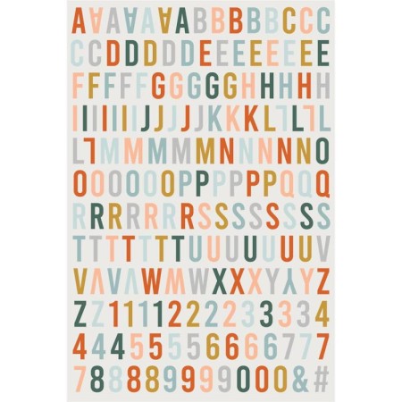 Alphabet relief - Etoile des neiges