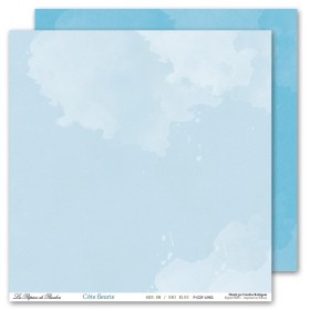 Papier Côté fleurie - ADD ON - Faux uni bleu