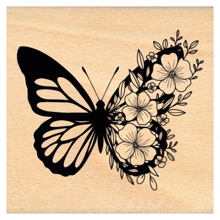 Tampon bois - Papillon du printemps