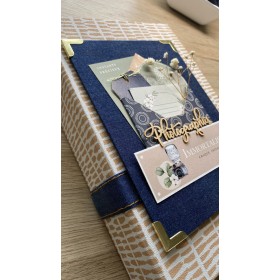 Toile de reliure fantaisie blanche & crème