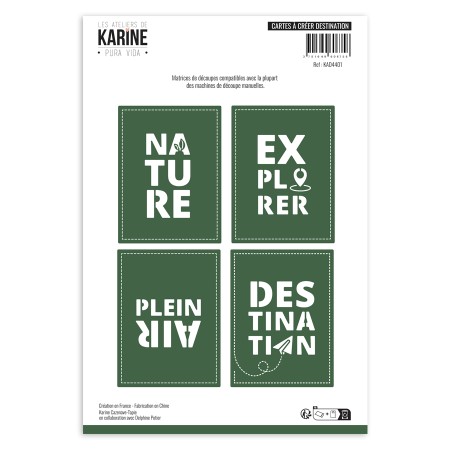 Die - Cartes à créer destination