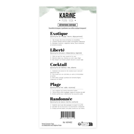 Tampons clear - Définitions exotique
