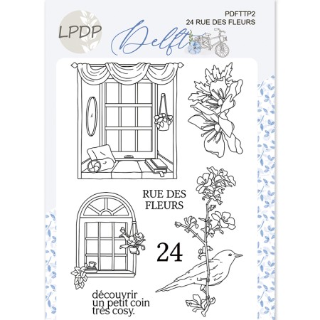 Tampon Delft - 24 rue des fleurs