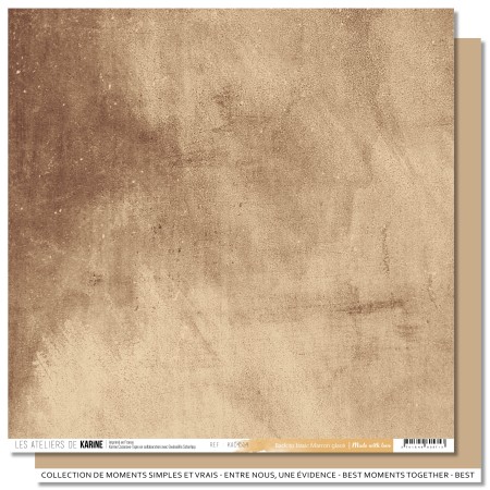 LES ATELIERS DE KARINE - Back to basic - Marron glacé