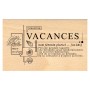 Tampon bois - Composition Vacances