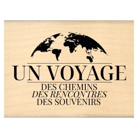 Tampon bois - Souvenirs de voyage