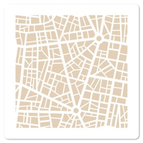 Pochoir - Carte Urbaine