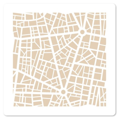 Pochoir - Carte Urbaine
