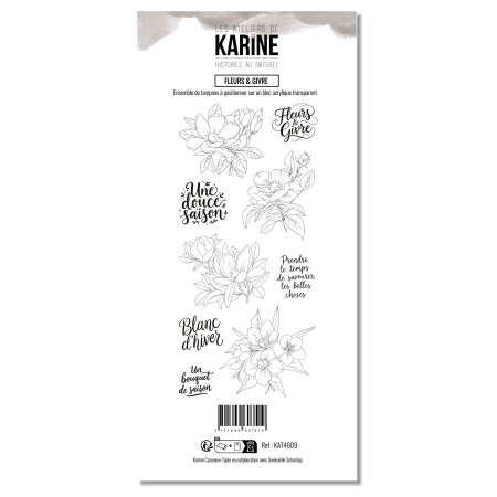 Tampons clear - Fleurs & Givre
