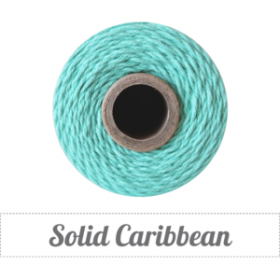 Ficelle coton bleu turquoise - uni Ficelle coton bleu turquoise - uni