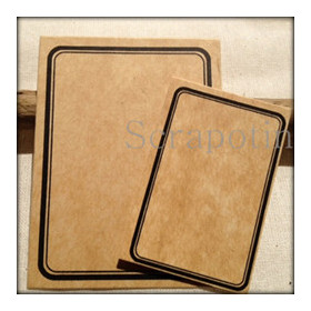 Tag kraft - 4 x 6 cm Tag kraft - 4 x 6 cm